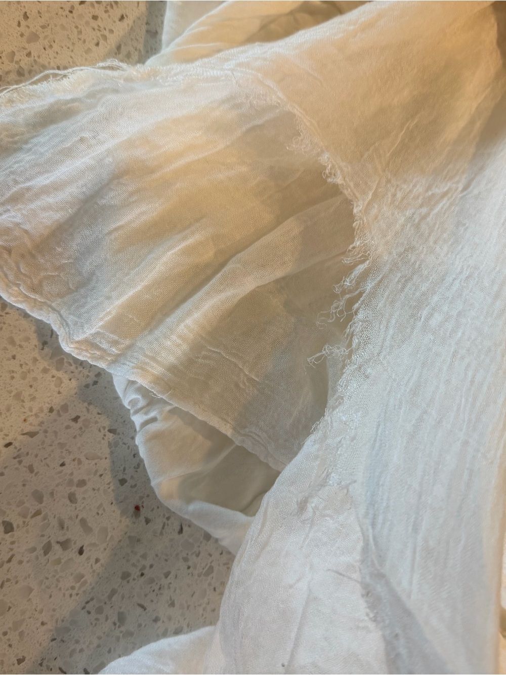 Lovers + Friends White  White Gauze Tank Dress Boho Embroidered Floral Accents S - Picture 7 of 7